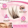 Yawamica Self Adhesive Eyelashes Brown Lash Clusters No Glue Needed