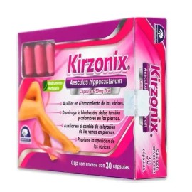 Kirzonix Tratamiento De Varices Medicina Herbolarea 30capsul Sabor Sin Sabor                                                                          