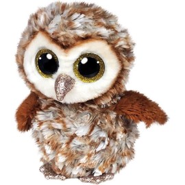 TY T36326 Percy BARN OWL-Beanie BOOS, Multicolored, 15 Cm