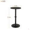 MaxSmeo Drink Table, Small Side Table for Small Spaces, Modern
