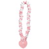 Fruidles Valentines Stretchable Heart Necklace Candy, 12-Pack, Multicolor Fruit-Flavored Chewables