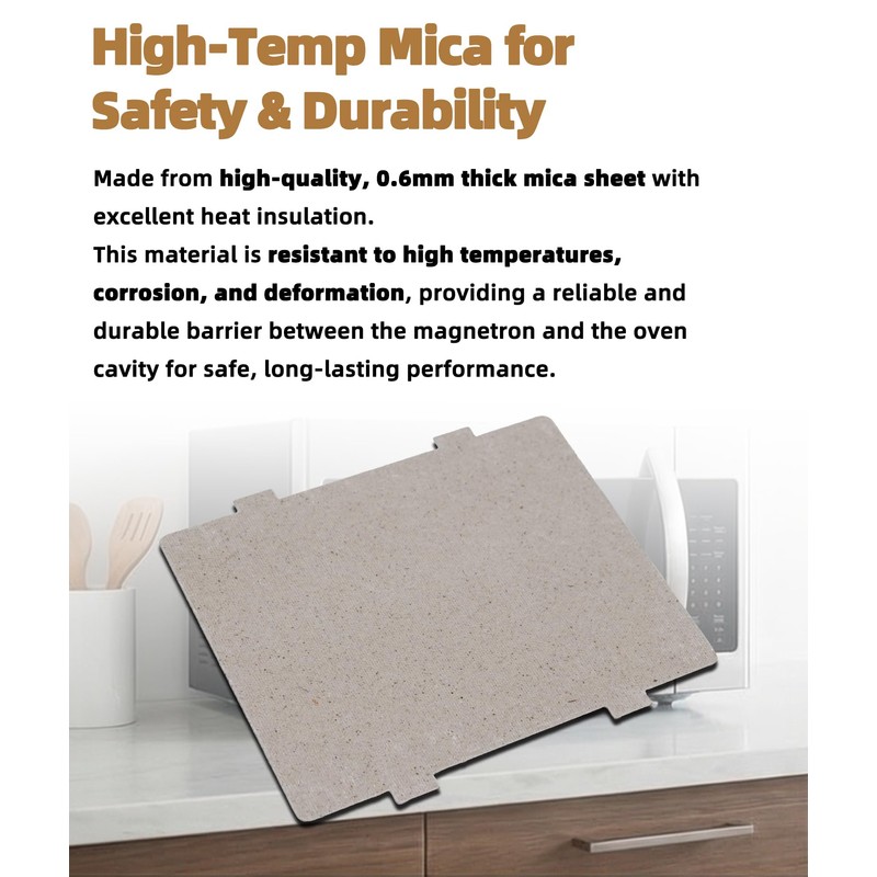 3-Pack 5304523276 Microwave Waveguide Cover, Heat Insulation Mica Sheet Replacement