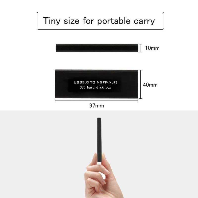 RGBS M.2 SATA Adapter USB 3.0 to NGFF SSD External