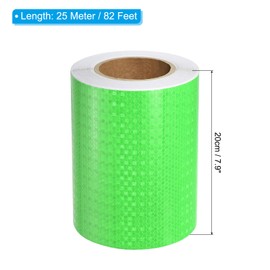PATIKIL Reflective Tape, 8 Inch x 82 ft Waterproof Self Adhesive High Visibility Caution Warning Safety Tape Outdoor Reflector for Trucks Trailers Cars, Green
