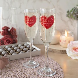 Sektglas Set Motiv SCHÖN: je Glas 20 cl