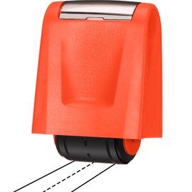 Sherr Dashed Handwriting Lines Practice Roller Stamp Self Inking Line Rolling Stamps Teacher Stamps Sentence Strips Handwriting Practice for Kids Teachers Adults Classroom Home Office (Orange)