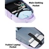 MATEIN Rolling Backpack for Women, 17 Inch Travel Laptop Backpacks