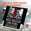 Classic Rectangle Magnet with Stand - Amsterdam Netherlands Holland Travel