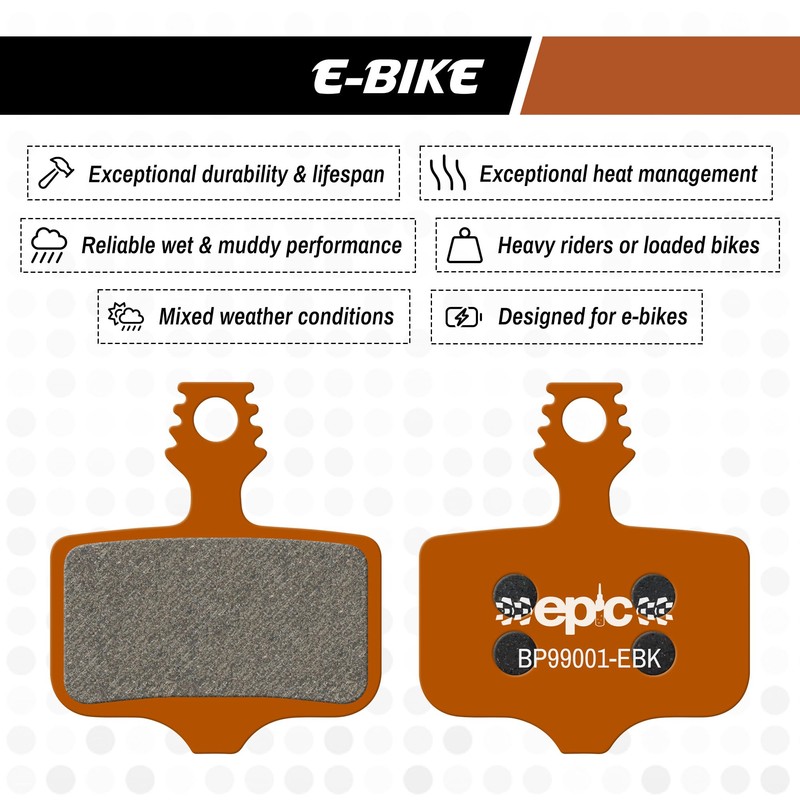 epic Disc Brake Pads for SRAM Rival, RED, Apex, Force,