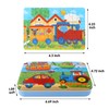 EDATOFLY 6 Sheets Puzzles for 3 Year Olds, Wooden Jigsaw