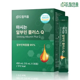 Dreamium 드림이음 마시는 알부민 플러스Q 15g x 30포 1박스 DreamiEum Drinking Albumin Plus Q 15g x 30 Sachets 1 Box