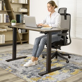 Anidaroel 48"x60" Home Office Chair Mat for Hardwood Floor, Desk Mat for Chair, Ant-Slip Computer Chair Mats for Rolling Chair, Office Floor Mat, Low Pile Carpet Floor Mat, Non Curling Chair Mats