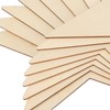 8Pcs Wooden Star Ornaments Blank Unfinished Small Christmas Tree Hanging