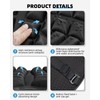 Fitense 13.8x15.8in Universal Motorcycle Seat Cushion with 3D Shock Absorption