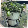 Levemolo Balcony Hanging Planter Baskets Durable Metal Railing Planter Stand