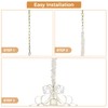 Chandelier Fabric Cord Cover 2 Pack Cream White Chandelier Chain