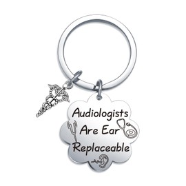Fmekosdz Audiology Gift Audiology Doctor Gifts Hearing Therapist Gift Audiologist Jewelry Audiologist Retirement Gift Coworker Medical Keychain Audiologist Birthday Keychain Audiological Staff Jewelry