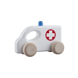 Lobito Toys Wooden Ambulance Toy | Montessori Toys for Baby & Toddlers | Sensory Motor Skills | Kids Gift 1 2 3 Years Old for Boy or Girl