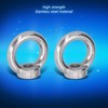 10Pcs Lifting Eye Nut Stainless, Bolts Eye Bolts Steel Ring