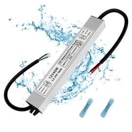 inShareplus 40W 12V Power Supply, AC 110-260V to DC 12 Volt 3.33A IP67 Waterproof LED Driver Transformer, DC 12V Low Voltage Output for LED Outdoor Light, Computer Project