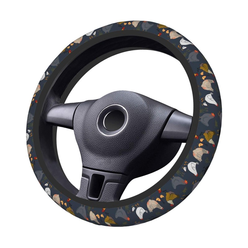 Chicken Universal 15 Inch Car Steering Wheel Cover for Men