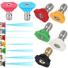 7 Pieces Pressure Washer Spray Nozzles Tips Set 1/4Inch Quick