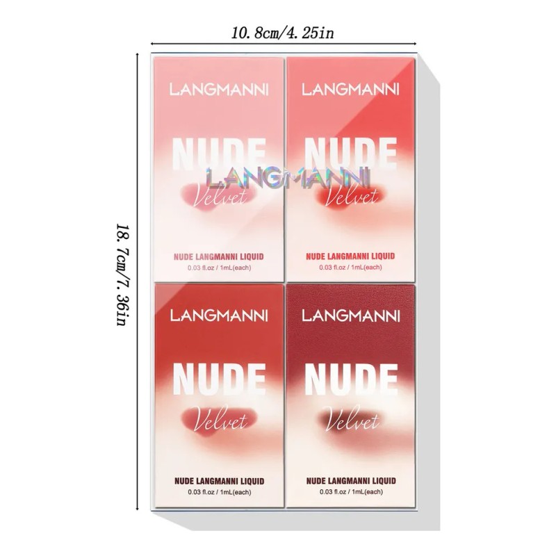 Útil Set De Pintalabios Líquidos Mate Velvet Liquid Lipstick