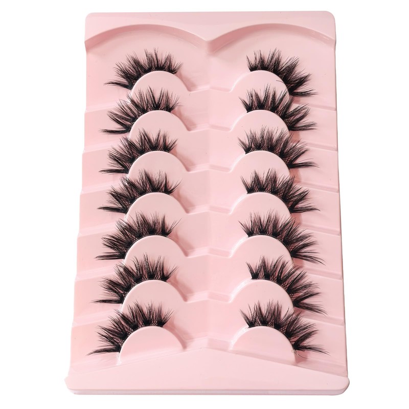 SY SHUYING Faux Mink Eyelashes 15mm with Clear Band, Fluffy