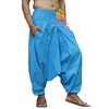 SARJANA HANDICRAFTS Pantalones de harén unisex de algodón para hombre
