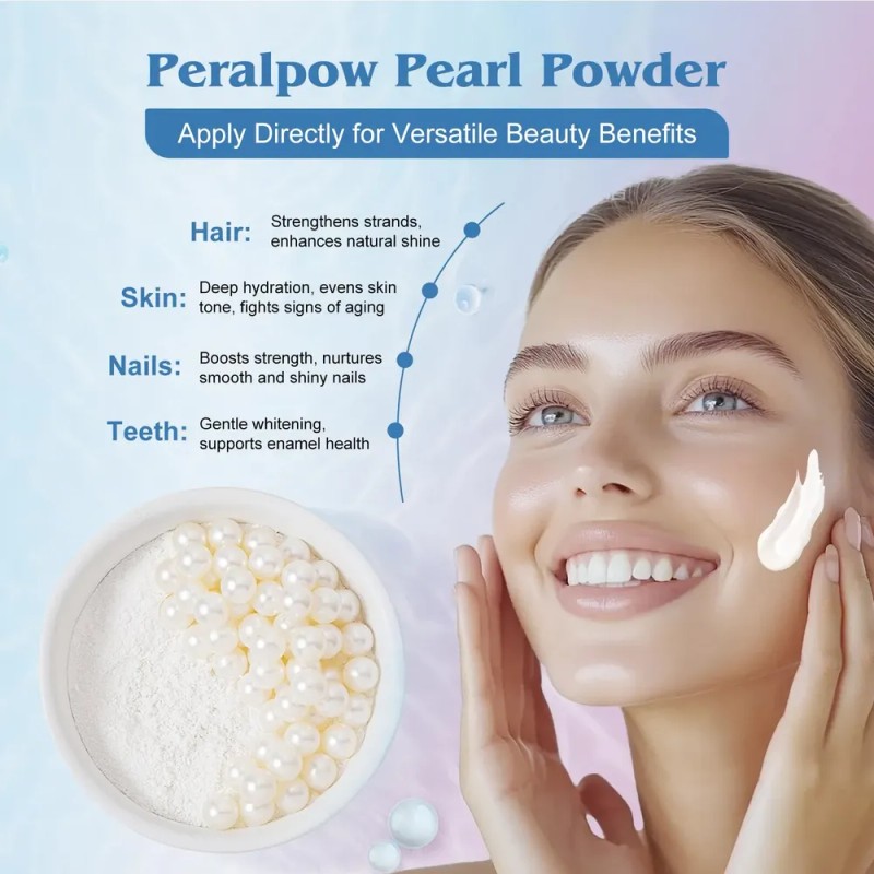Peralpow Polvo De Perla Orgánico 100% Natural 100g Cuidado D