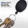 Mayski 2 Pack Badge Holder Retractable Clip ID Card Holder