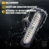 Xprite Amber 12 LED Emergency Strobe Lights Kit Surface Flush