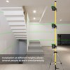 Huepar LP36M-S Laser Mounting Bar Bracket, Ceiling Clamp Adjustable Magnetic