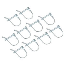 sourcing map 10Pcs 1/4" Dia Trailer Coupler Pin, 1-3/4" Long Coupler Pin Shaft Locking Pin, Round Pto Pin for Farm Trailers Wagons Lawn Hitches and Garden
