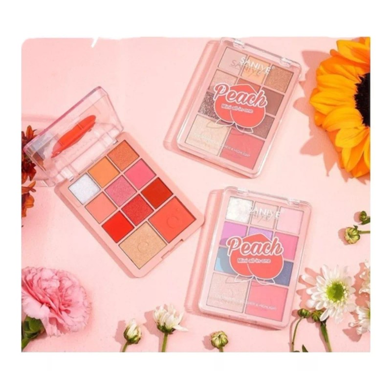 Saniye Paleta De Sombras 11 Tonos Con Rubor Saniye Original