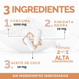 OBY Curcuma 1000 mg | Curcuma Capsulas con Pimienta Negra y Aceite de Coco | 120 Cápsulas | Suplemento Alimenticio
