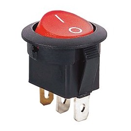 CES SPST 110 Volts AC Illuminated Rocker Switch