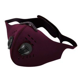 Adult Sports Face Mask with Exhalation 2 Valves and Reusable Carbon Filter Pack of 3