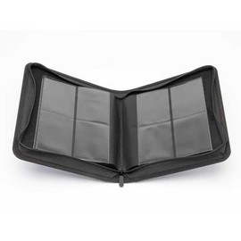 Toploader Sammelkarten Album für 160 Toploader - 4 Fächer Card Binder, Trading Card Album, Photocard Binder, Toploader Binder, für Trading Card Game, Sammelkarten, Kartenalbum, Schwarz