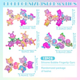 Fidget Spinner,Fidget Toys für Kinder/Erwachsene,Finger Hand Spinning Spinner,Stressabbau Anti Angst Sensorisches Spielzeug ADHS Spielzeug Kinder und Erwachsene.(12pcs