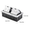 Double Pop Up Floor Outlet, Stainless Steel Tamper-Resistant Duplex Receptacle