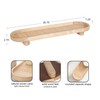 Kate and Laurel Planche Decorative Capsule Woven Tray with Solid