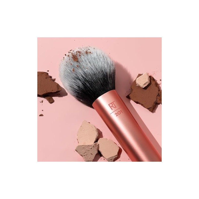 Real Techniques, Brocha de Maquillaje para Polvo y Base Mineral,