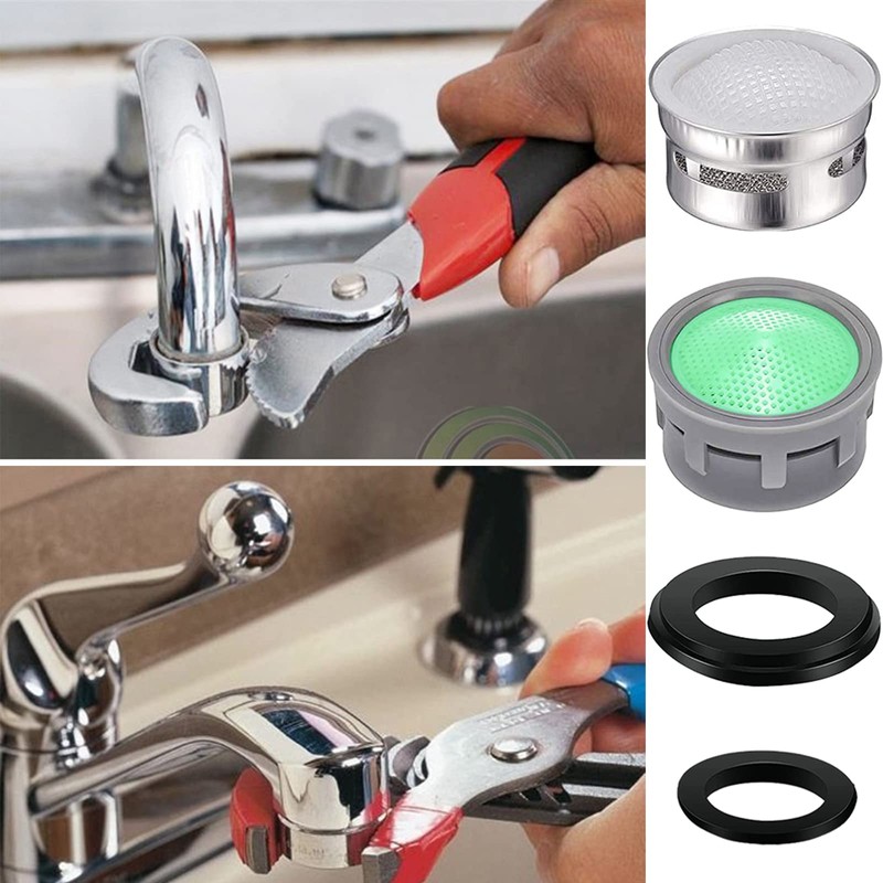 20 Sets of Faucet Aerators with Gaskets 2.2 GPM Plug-in