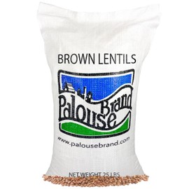 Certified Glyphosate Residue Free Brown Lentils | 25 LBS | Bulk | Desiccant Free | Sproutable | Non-GMO Project Verified | Kosher