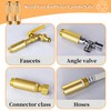 2 pieces 1/2 inch x 40 mm brass tap extension,