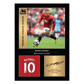 Icons Wall Art Wayne Rooney United Legends Signed A4 Printed Photo Picture Display Gift For Chelsea Fans Digitally Reproduced Signature Unframed