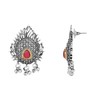 I Jewels Ethnic Stylish Silver Oxidised Krishna Murli and Feather