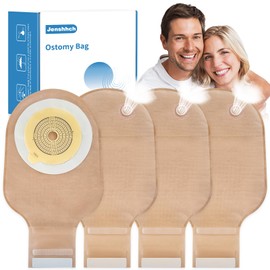 22 PCS Ostomy Bags with Exhaust Holes, One Piece Drainable Colostomy Bags with Hook and Loop Closure, Ileostomy Pouches mit Vent, Vented Ostomy Supplies for Stoma Care, 15mm-60mm Cut-to-Fit