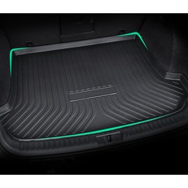 WGGDRAQQ Cargo Liners Fits Honda Civic 2016-2021 Rear Trunk Floor Mats 3D Boot Tray All-Weather TPE Black